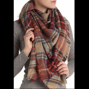 Plaid Blanket Scarf from Kelly & Katie
